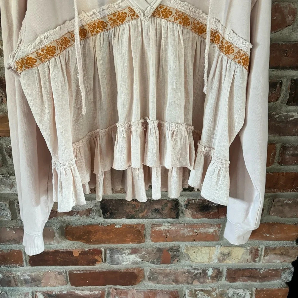Free People Blush Pink Harry Sweatshirt - Picture 5 of 9